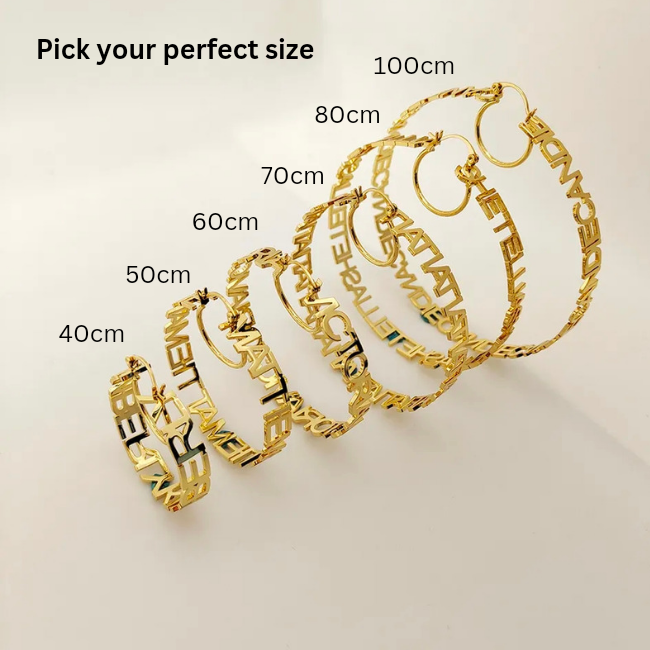 Initial It Babe Bamboo Hoop