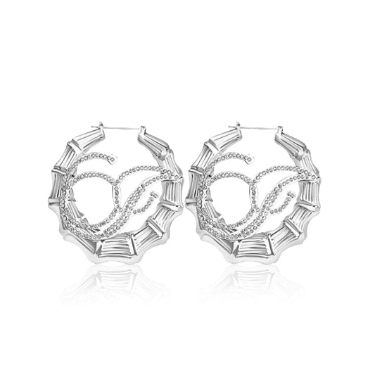 Iced & Unbothered Bamboo Hoops