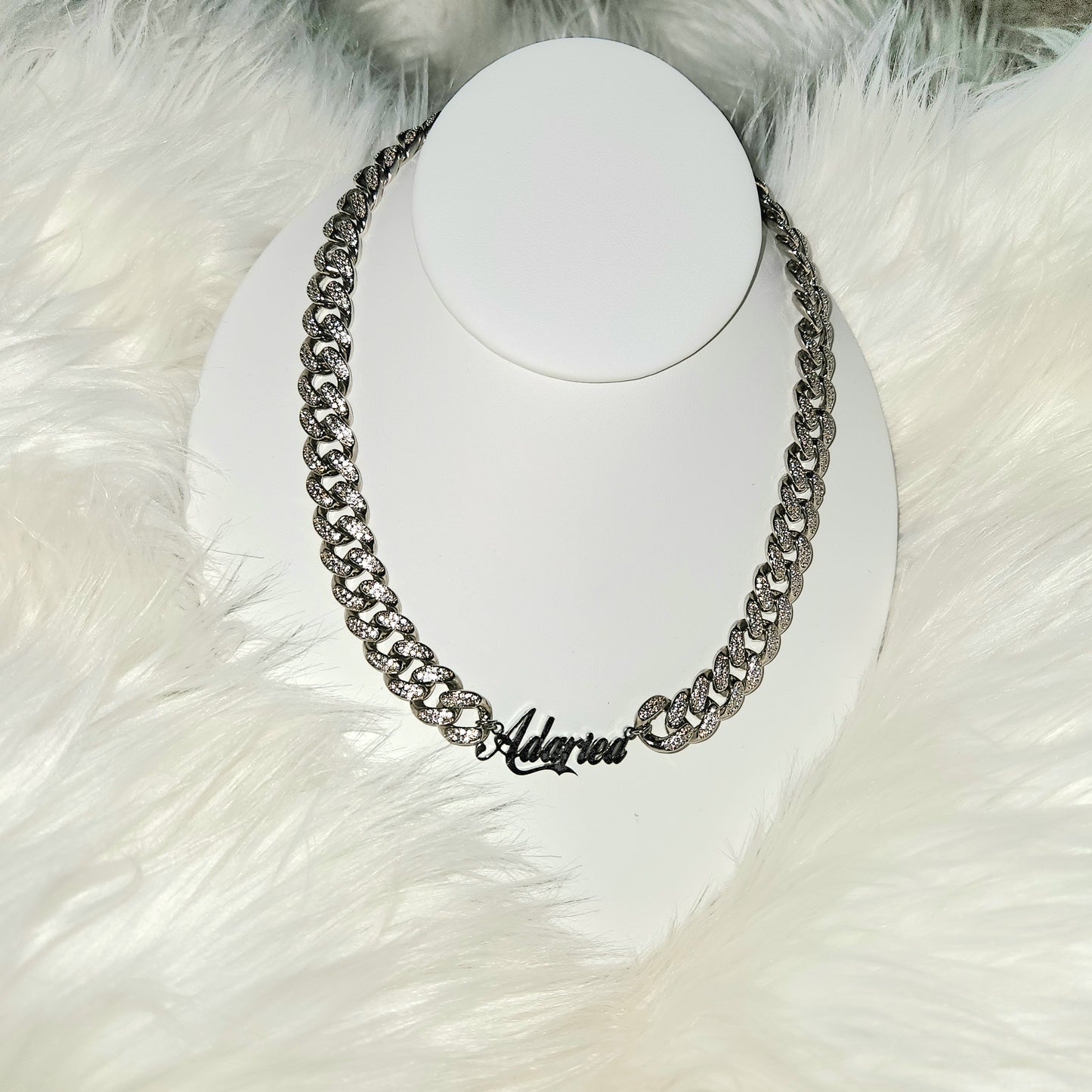 Icy Mistress Cubana Name Necklace