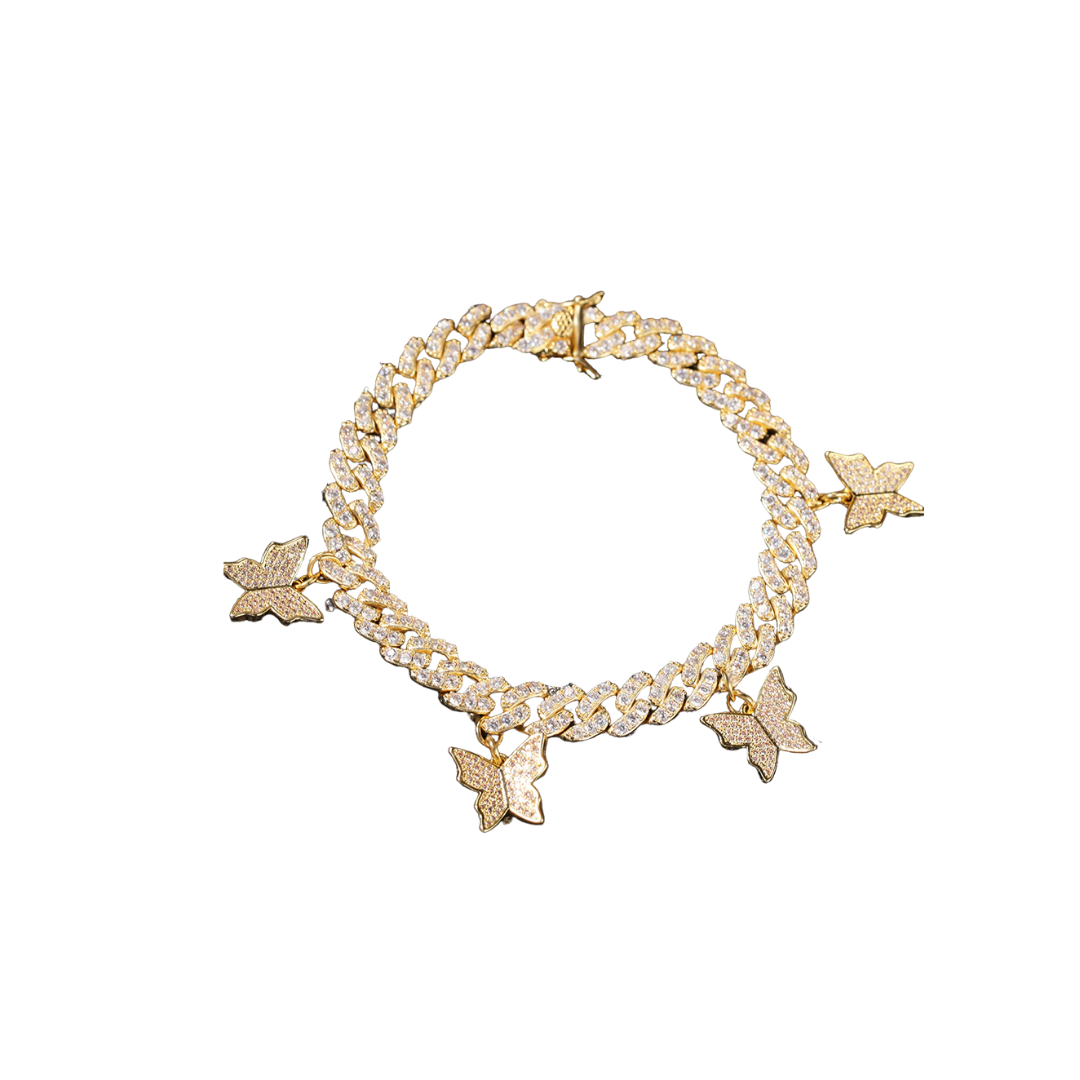 Boss Up Butterfly Anklet