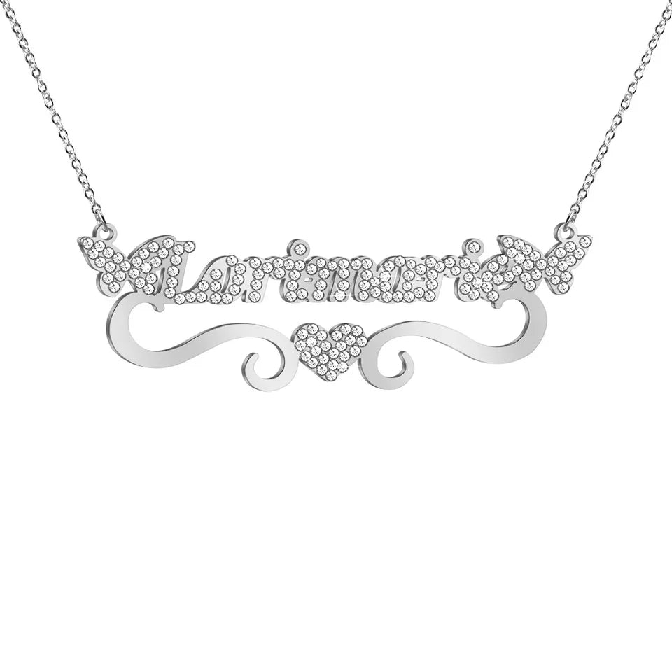 Butterfly Bling Custom Necklace