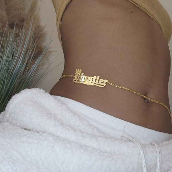 Custom belly chain on sale