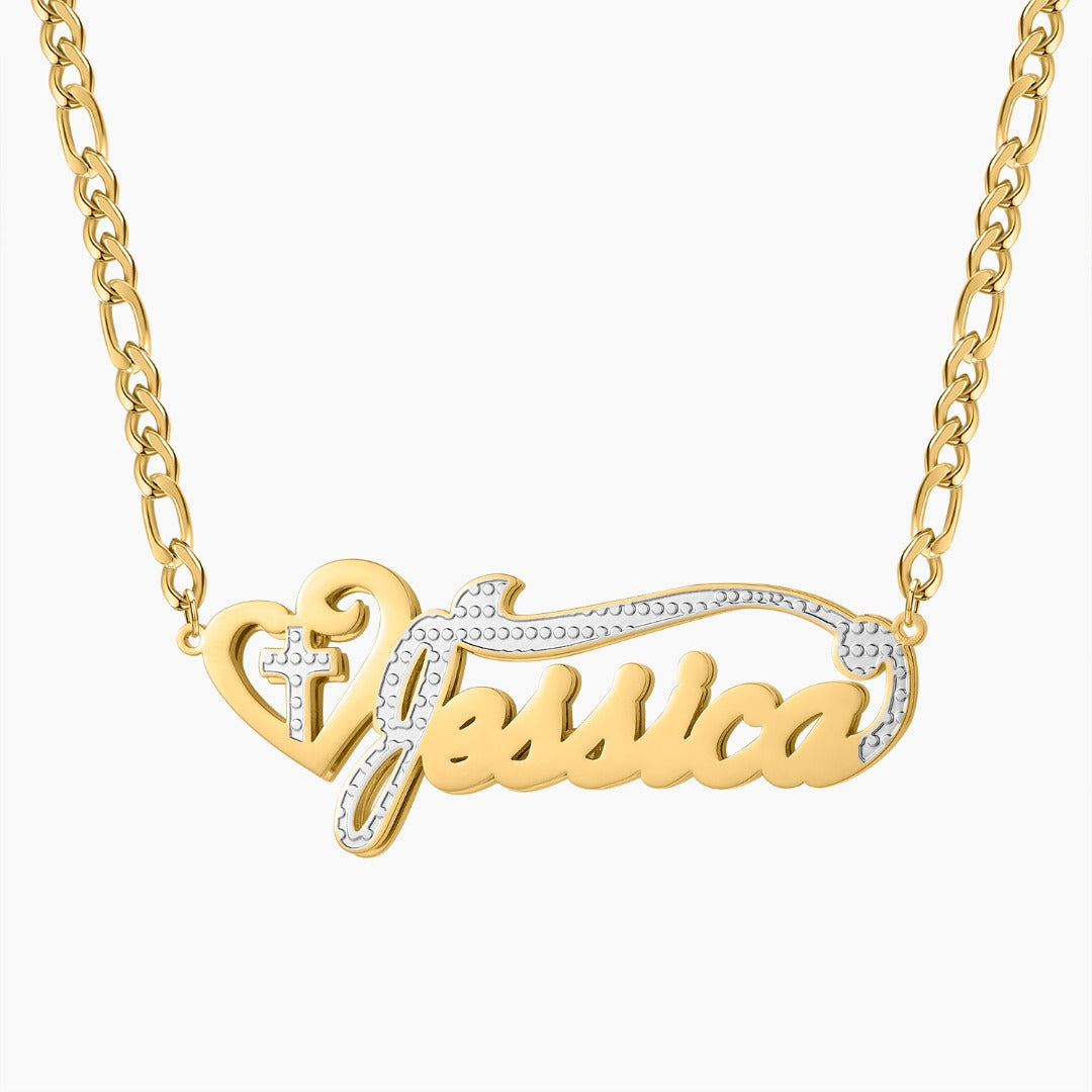 Cross Your Heart 3D Necklace