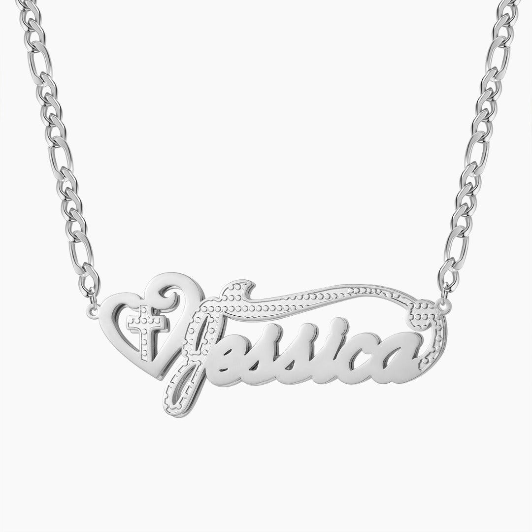 Cross Your Heart 3D Necklace