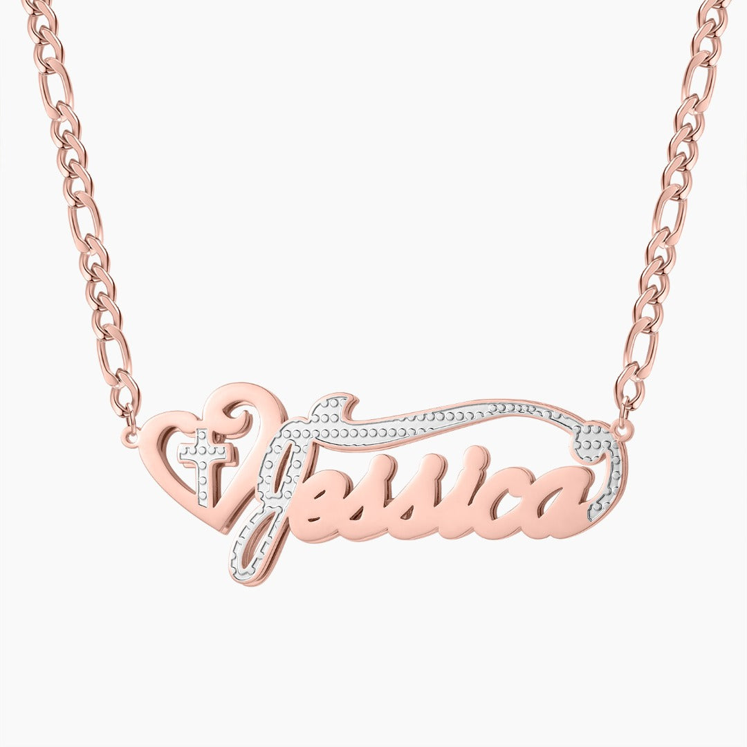 Cross Your Heart 3D Necklace
