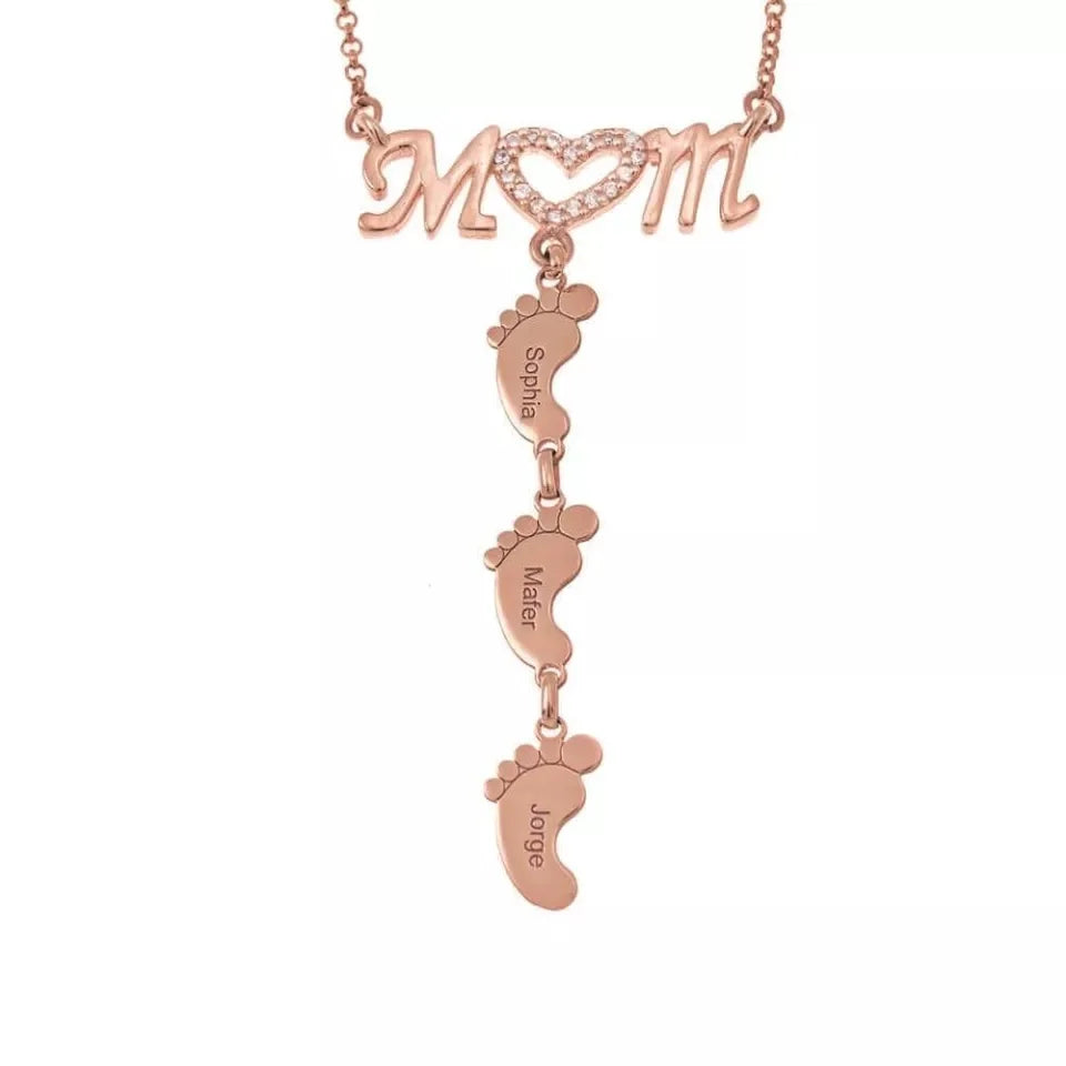 Footprints Custom Necklace