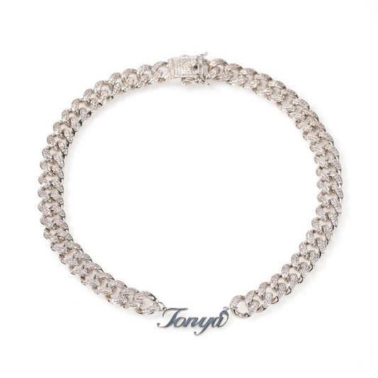 Icy Mistress Cubana Name Necklace