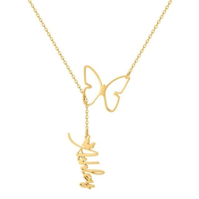 Personalize Me Butterfly Necklace